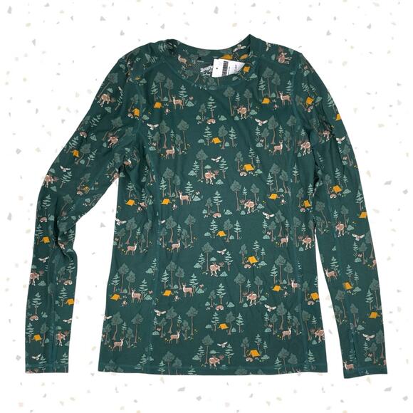 Duluth Trading Co Tops - Duluth Trading Buck Naked Long Sleeve Base Layer Green Woodland Top Size M NEW